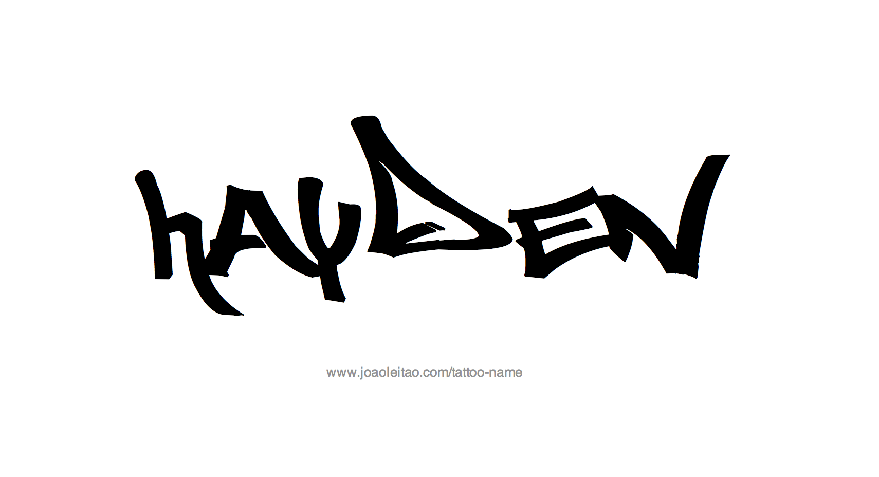 Hayden Name Tattoo Designs